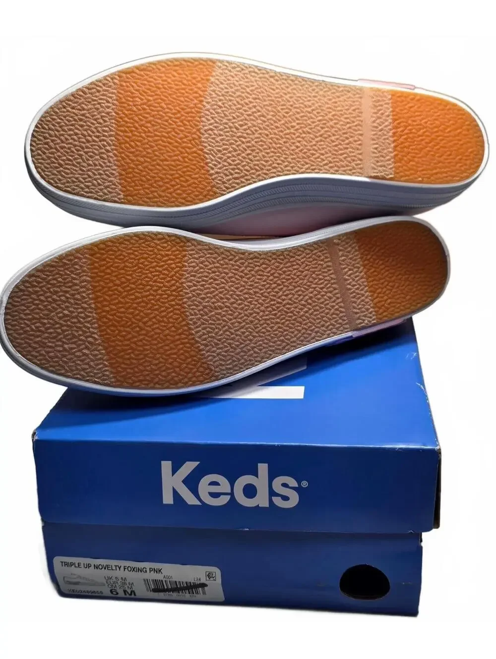 Keds Triple Up Novelty Foxing Pink Sneakers Size 6 M
